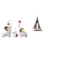 thumbnail image 1 of Esculturas de elefantes,Estatuas de elefantes,decoración del hogar,artesanías de cerámica,Escultura de velero,Estatua de velero Decoración de velero Barco de vela,Figura de velero modelo, 1 of 8