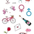 thumbnail image 4 of 10 Sheets Valentine Body Sticker Water Transfer Temporary Tattoo Sticker, 4 of 10