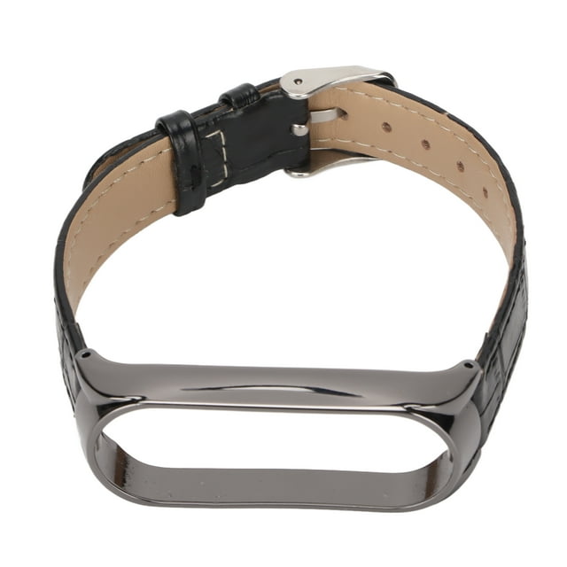 Leather Watch Strap Leather Wrist Watch Band Quick Release Leather Watch Bands Bamboo Pattern Watch Straps Wrist Smartwatch Strap Replacement For Mi Band 6 5 NFC