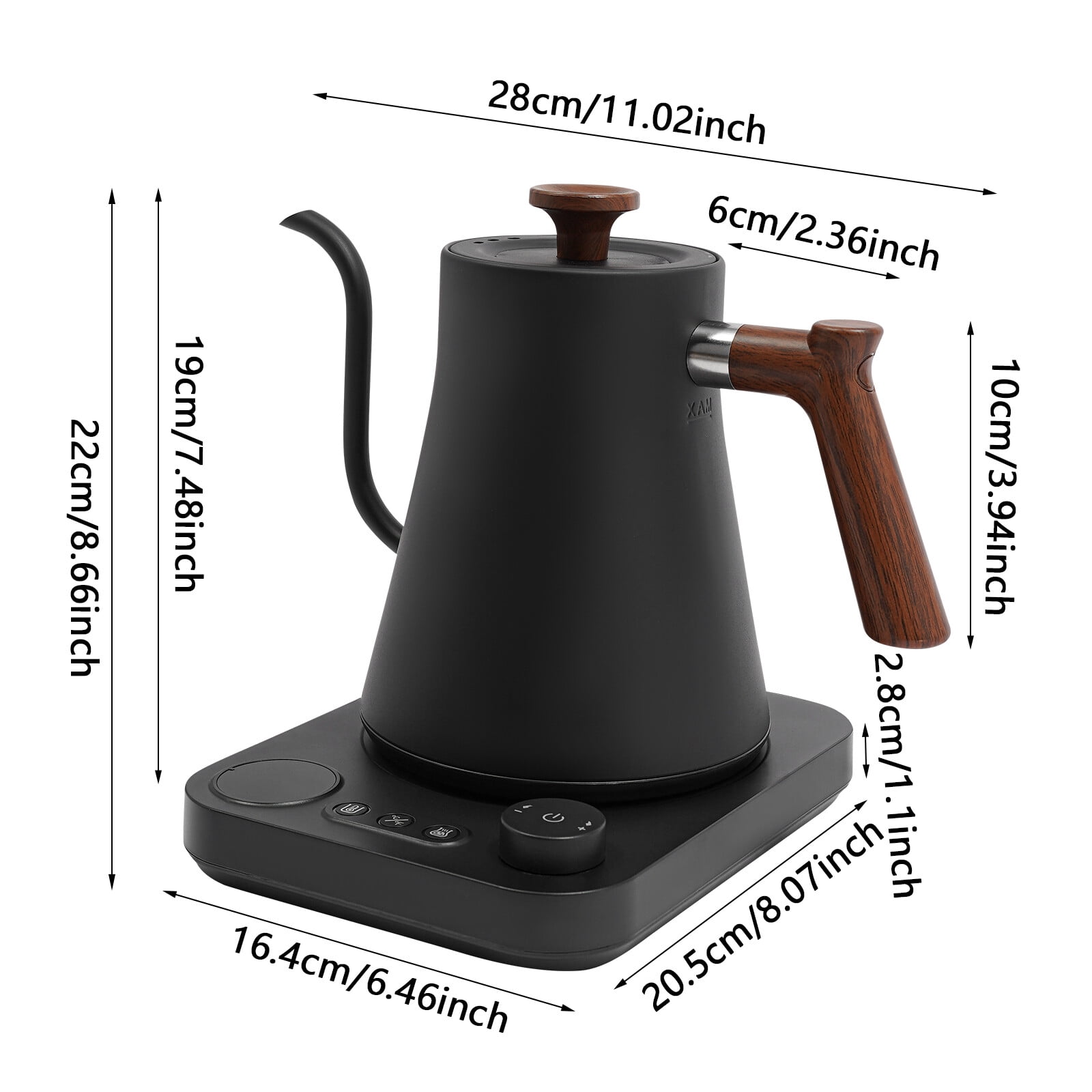 Electric Kettle Electric Gooseneck Kettle Tea Kettle For Home Offices 1200W NEW