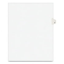 Preprinted Legal Exhibit Side Tab Index Dividers, Avery Style, 10-Tab, 8, 11 x 8.5, White, 25/Pack
