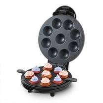 Dash Express Mini Cupcake Maker, 9-Count, Nonstick, Black