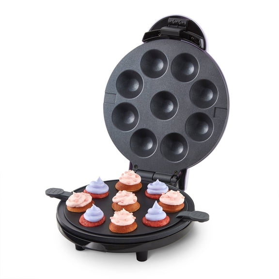 Dash Express Mini Cupcake Maker, 9-Count, Nonstick, Black