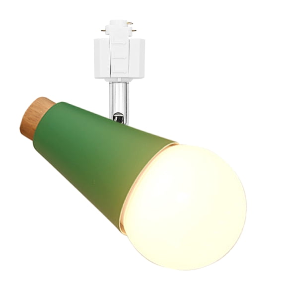 Kiven H-Type Track Lighting, 1-Light Modern Halo Track Pendant Light with Iron Shade, Track Light Pedant Adjustable Angle, Bulb Not Included