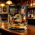 thumbnail image 4 of 250th Anniversary Commemorative Whiskey Glass, America 1776-2026 Patriotic Relief Drinking Cup, Bourbon Scotch Tumbler for Independence Day Gift Decor, 4 of 5