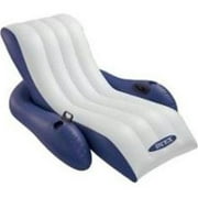 Chaise longue inclinable gonflable flottante Intex avec porte-gobelets