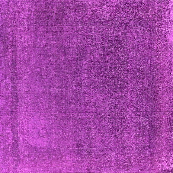 Ahgly Company Indoor Square Oriental Pink Industrial Area Rugs, 3' Square