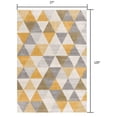 thumbnail image 3 of 2â€™ x 10â€™ Yellow Triangular Lattice Runner Rug, 3 of 8