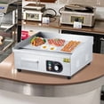 thumbnail image 3 of Towallmark 14 Inch Commercial Electric Griddle Grill,&nbsp;Stainless Steel Flat Top Grill With Adjustable Temperature, 110V Countertop Teppanyaki Grill With Nonstick Surface, For Indoor Outdoor Use, 3 of 7