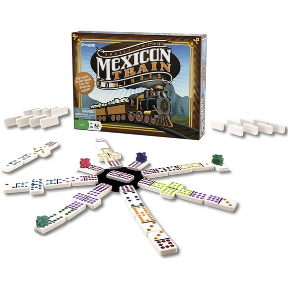Dominó en tren mexicano - Hermoso punto de color Double Pressman N/A