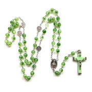 POPLIS Rosary Beads Luminous Noctilucent Necklace Catholicism Religious Gift Prayer