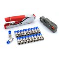 thumbnail image 1 of Engarzadora de cable coaxial Sunnimix herramienta de cabeza en conectores Azul, 1 of 6