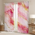 thumbnail image 3 of Feelyou Fashion Abstract Stripe Black Out Curtains for Adult, Chic Marble Ombre Curtains Pack of 2 (42x63 Each), Watercolor Art Pink Bedroom Curtains, Blackout Curtains Room Decor, 3 of 7