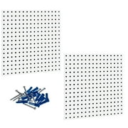 Triton Products® LOCBOARD LB1-W Pegboard,Square,24InHx24InWx9/16InT,PK2
