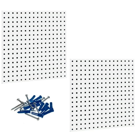 Triton Products® LOCBOARD LB1-W Pegboard,Square,24InHx24InWx9/16InT,PK2