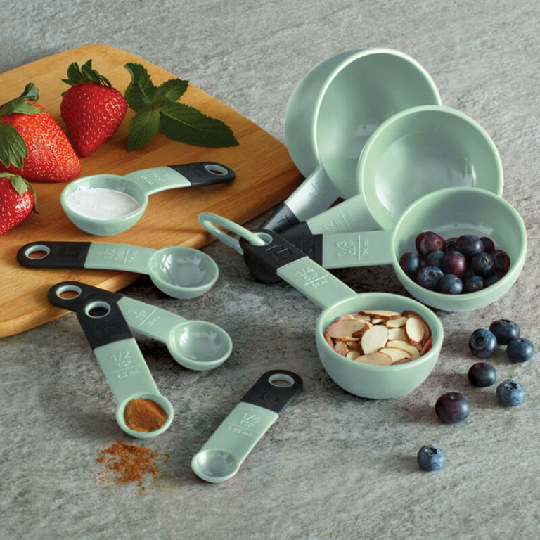 KitchenAid Classic Measuring Cups and Spoons Set, Gray