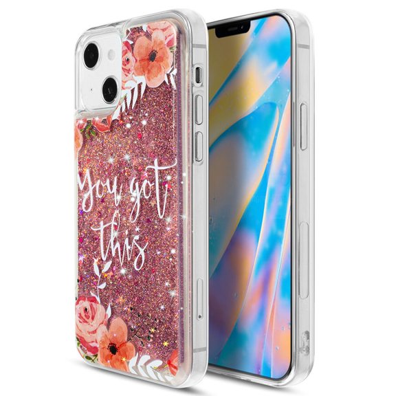 Bemz Liquid Case for iPhone 14 (Waterfall Glitter Bling) - You Got This