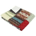 thumbnail image 3 of Greenland Home Fashions Renee Upcycle Remnant Fabric Authentic Patchwork Throw Quilt, 50x60-inch, 3 of 5