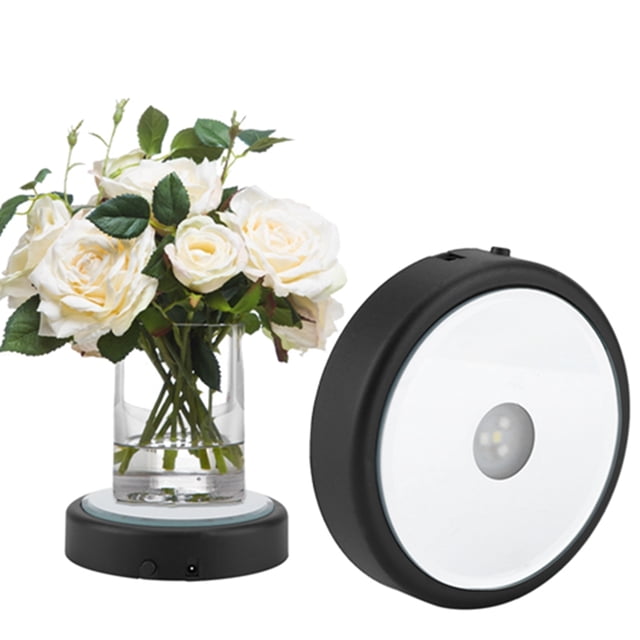 Thickened Light Base Multicolor Round Display Stand for Crystal Art Lighted Base, Versatile Usage, Base Pedestal Plate Decor for 3D Glass Led Display, Simple Yet Stunning