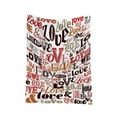 thumbnail image 1 of TechWave Heart Pattern Winter Blanket Winter Flannel Blanket Valentine's Day Cute Style Suitable For Bed Sofa Sofa Travel Camping Christmas Throw Blankets Ruffle Throw Blanket Blanket Covers Twin Twin, 1 of 5
