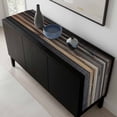 thumbnail image 5 of Black Brown Plank Table Runner 48 Inches Long, Vintage Chic Wooden Grain Kitchen Coffee Dining Table Decoration for Home Party Birthday Wedding Home Decor 13x48 Inches, 5 of 8
