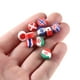 thumbnail image 4 of cuentas de arcilla,Cuentas de arcilla con bandera nacional para la fabricación de joyas,Cuentas espaciadoras de arcilla polimérica redondas y planas de 6 mm de color rojo,kit para hacer, 4 of 6