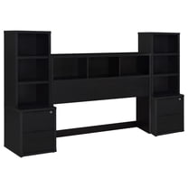 Westpark 3-piece Queen Bedroom Set Bookcase Headboard Black