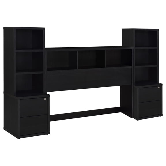 Westpark 3-piece Queen Bedroom Set Bookcase Headboard Black