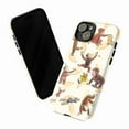 thumbnail image 3 of Curious Monkey Phone Case, Cute Monkey Durable Protective Phone Cover for iPhone 16 15 14 13 12 11 Pro Max Mini, 3 of 6