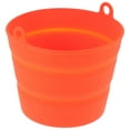thumbnail image 3 of LULULION Reusable Orange Silicone Bbq Oil Bucket Liner with Adjustable Height for Home Grilling, 3 of 8