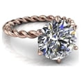 thumbnail image 1 of 5.00 Ct Stunning Solitaire Round Diamond Bridal Rings Solid 18K Rose Gold, 1 of 4