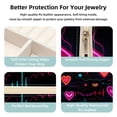 thumbnail image 3 of Valentine's Day Travel Portable Square Jewelry Display Case: Storage Solution for Rings, Earrings, Necklaces, Bracelets, and More! Ideal for Girls and Women: Jewelry Stand, Display, and Box in One, 3 of 6