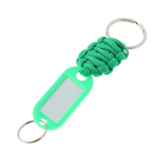 Llavero de Paracord 1 Pedazo de Paracordaa de Supervivencia Plástico + Acero Inoxidable Reemplazable