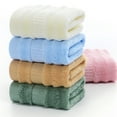 thumbnail image 6 of Soft Bamboo Fiber Solid Baby Handkerchief Infant Kids Towel Newborn Washcloth Child Feeding Wipe Cloth, 6 of 10