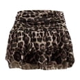 thumbnail image 4 of VNKIDY Womens Leopard Print High Waist Ruched Tiered Ruffle Mini Skirt For Summer Daily Wear Party Everyday Outings Lightweight Skirts, 4 of 4