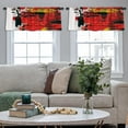 thumbnail image 4 of LALILO Kitchen Curtain Valance Acrylic Knife Oil Acrylic Rod Pocket Window Curtain 52"x 18" Set of 2, 4 of 5