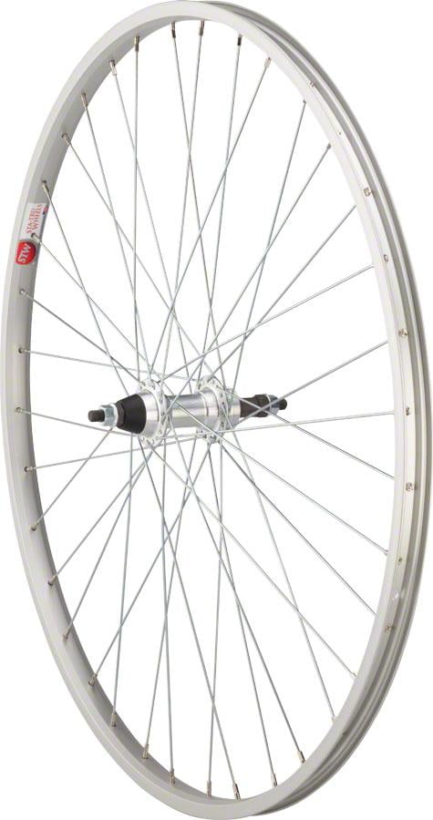 QR 26 inch wheelsON Front Rear Wheel set 6/7/8 Spd Shimano Freewheel Silver 