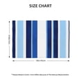 thumbnail image 3 of Linen Placemat With 18×12in Double Stitching Is Effectively Insulated And Foldable For Family Hotel Picnic Trips Deepskyblue Stripe_2 Six Piece, 3 of 8