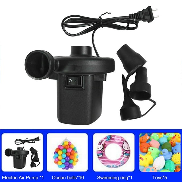 Amdohai Electric Air Pump, Portable Inflate and Deflate Air Pump with 3