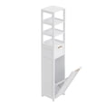 thumbnail image 5 of VECELO 66.9 Inch Tall Tilt Out Laundry Hamper Cabinet with Adjustable Shelves for Bathroom, Storage Organizer with Removable Laundry Basket for Laundry Room, 5 of 11