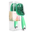 thumbnail image 1 of Peine para masaje del cuero cabelludo, cepillo para el cabello para mujer, cepillo para el cabello ultradesenredador rizado en seco y húmedo, cerdas de nailon, herramientas de estilismo para el cabello en salón, triangulación de envíos Tan Jianjun unisex, 1 of 2
