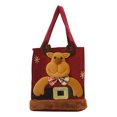 thumbnail image 2 of Gnmfd Christmas Holiday Candy Gift Bag with Santa Snowman Reindeer Design, Large Capacity Drawstring Tote for Treats, Cookies, Chocolates, Party Favors, Reusable Christmas Party Decor, 2 of 4