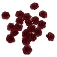 thumbnail image 3 of Cabezas de flores artificiales perfecl Borgoña 20 piezas, 3 of 8