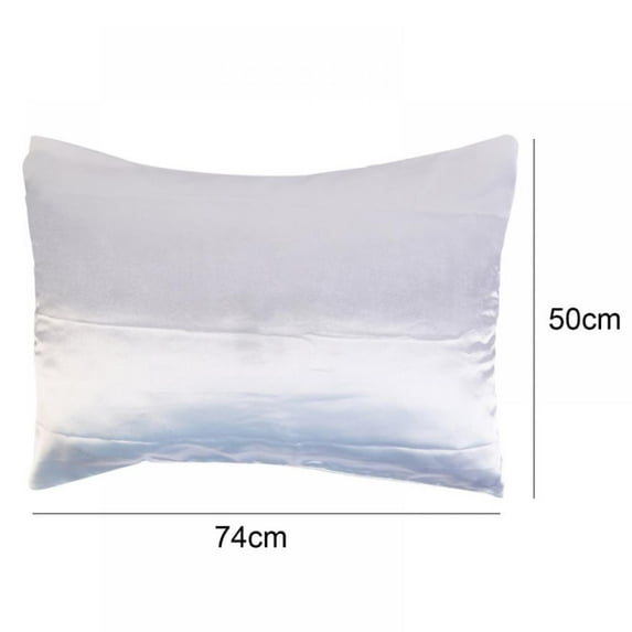 MELLCO Satin Pillowcase for Hair and Skin Silk Pillowcase 1 Pack, (White, 20x29 inches) - Slip Cooling Satin Pillow Covers with Zipper