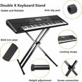 thumbnail image 3 of axGear Support de Clavier Réglable à Double Équerre Style X Support de Piano Numérique Pliable, 3 of 9