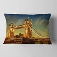 thumbnail image 2 of Designart Majesty of Tower Bridge - Cityscape Photography Throw Pillow - 12x20, 2 of 5