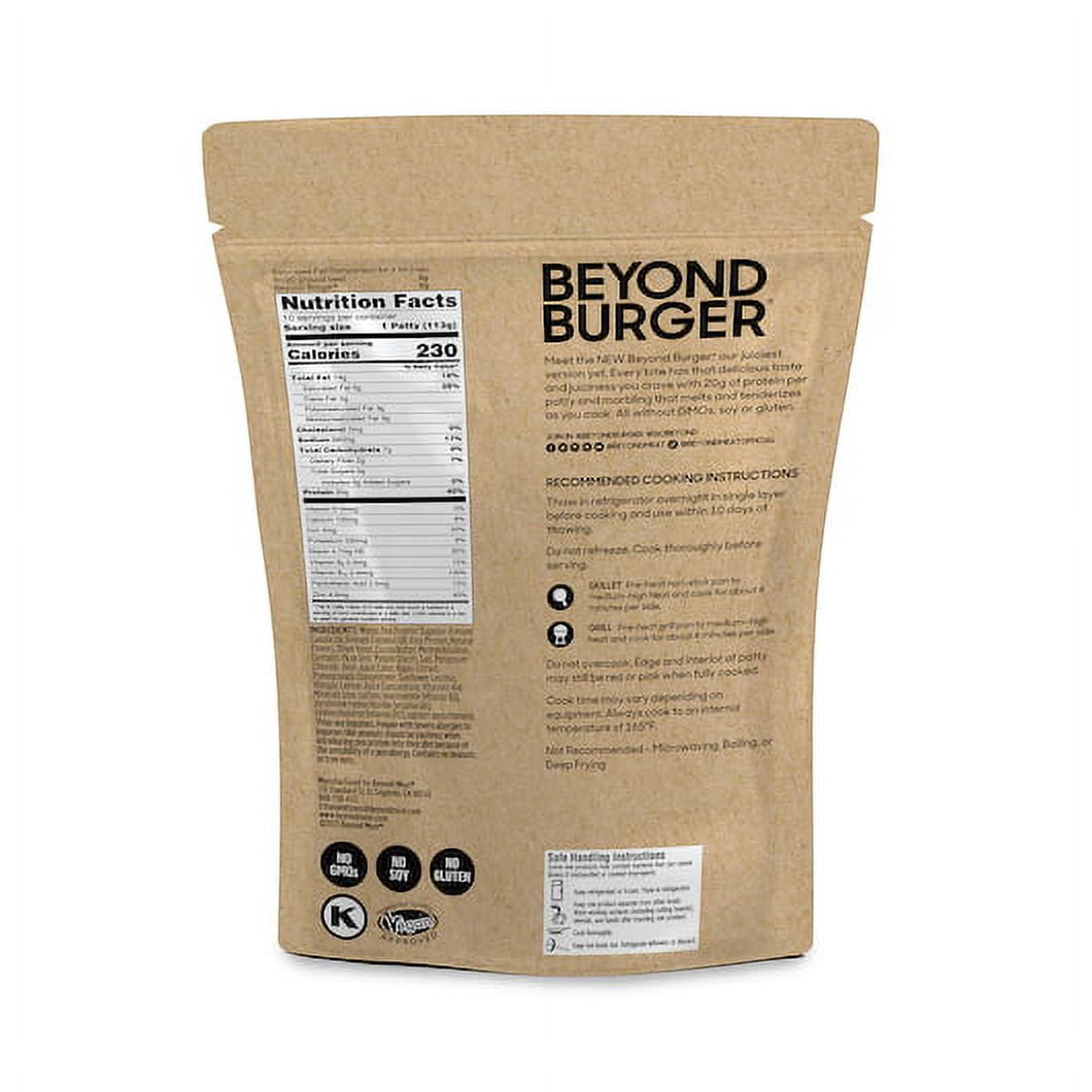 Beyond Meat Burger Plant Based Patties, 8 oz (Pack of 8)