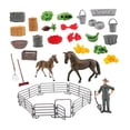thumbnail image 3 of Juego de establo de caballos ecuestre, juguetes de jinete realistas, accesorios de PVC, aprendizaje 10208, 3 of 9