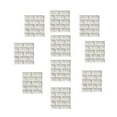 thumbnail image 2 of 10x paneles de pared 3D paneles de pared de ladrillos de imitación Panel de pared de espuma anticolisión para decoración de chimenea de lavandería de 7mm Blanco Macarena Paneles de pared de ladrillos falsos, 2 of 8