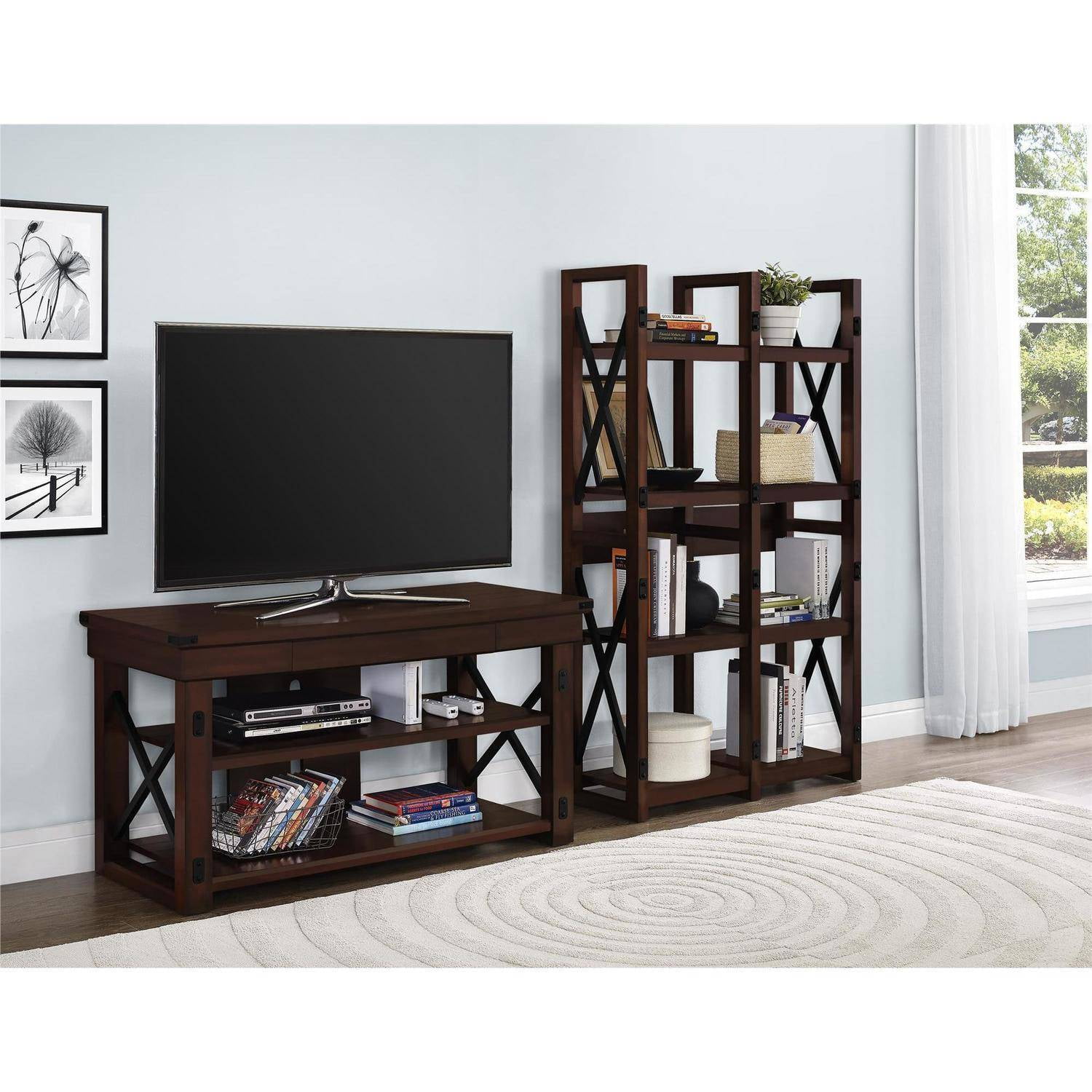 Better Homes and Gardens Preston Park Bookcase/Room Divider, Mahogany